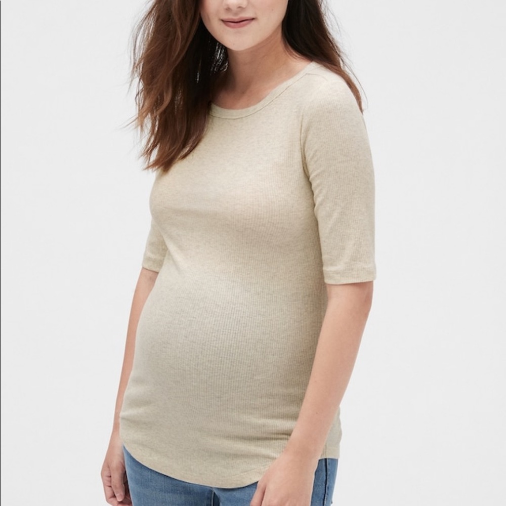 GAP Maternity - ribbed 3/4 sleeve tee shirt